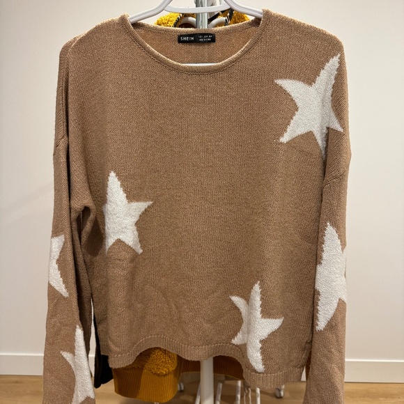 SHEIN knitted beige sweater (S) - Picture 1 of 4
